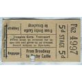 Vintage: 5d ticket Douglas Corp., Broadway to D...