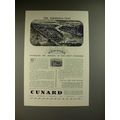 1930 Cunard Hibernia Ship Ad - New York Celebrates