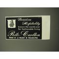 1951 Ritz Carlton Hotel Ad - Gracious Hospitality