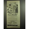 1954 Union Pacific Railroad Ad - Going on a business trip?