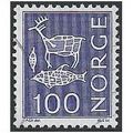Mi 601: 100 ø blue-violet Definitive Stamp: Rei...