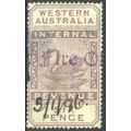 Western Australia c1896 - Internal Revenue 6d -...