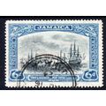 1922 JAMAICA Sg101 6d BLACK & BLUE FINE USED (g66)