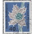 GERMANY, FLOWER, Eryngium maritimum, blue 1963,...