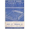 MATCH PROGRAMME 1960-61 CARDIFF CITY v MANCHEST...