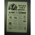 1953 Du Pont Cooling System Cleanser Ad - Anti-...