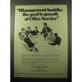 1969 Cities Service Company Ad - Management Huddle