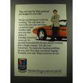 1986 Valvoline motor Oil Ad - Tom, isn't that the little runabout