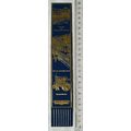 Vintage: blue leather bookmark -Beamish, Sun in...