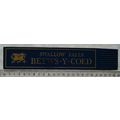 Vintage: blue leather bookmark - Swallow Falls,...
