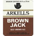 BEER BOTTLE LABEL - ARKELLS BREWERY - BROWN JAC...