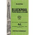 BLACKPOOL v SHEFFIELD WEDNESDAY LEAGUE DIV 1 1964