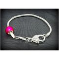 Large Lobster Clasp Silver Plated Bracelet Bang...