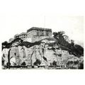 Postcard NOTTINGHAM Castle Rock Cliffs