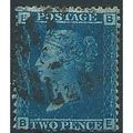 1858 SG45 2d Blue Plate 9 Good/Fine Used Check ...