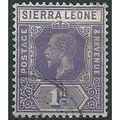 Sierra Leone 1924 SG131 1d Bright Violet Fine U...
