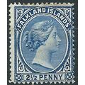 Falkland Islands 1894 SG29 2 1/2d Prussian Blue...