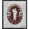 Mi 990: 20 L. brown Labour Day: Peasant Woman.