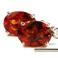 Created Padparadscha Sapphire, 925 Sterling Sil...