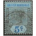 British Honduras 1900 SG55 5c Grey-Black & Ultr...