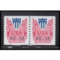 CVP33 38c Shield Very Fine MNH Pair PA5072