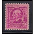 861 3c Ralph Emerson Fine Plus MNH KA2316