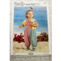 Vintage: Peter Pan P698 jester suit, socks & teddy bear, DK