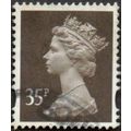 1993-2011 Machin 35p Sepia. Two Bands (Photo - ...