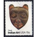 USA 1980 American Folk Art - Indian Masks - Tli...