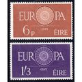 1960 Ireland Sg182 - Sg183 EUROPA. P.O. FRESH M...