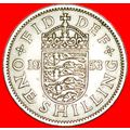 ENGLISH CREST 1+A: UNITED KINGDOM ★ 1 SHILLING ...