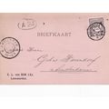 Netherlands 1895 C.L.Van Dijk Leeuwarden to Ams...