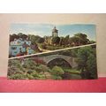 multiview, ALLOWAY, AYR. used postcard 1980 pm =