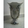White floral pattern ceramic vase Romania