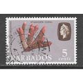 BARBADOS 1965 SG346 5c SIDEWAYS WATERMARK STAGH...