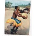 African Dancer Postcard used 1968 creased