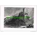 RIVER AT SEGOVIA, AND ALCAZAR, SPAIN, Book Illu...