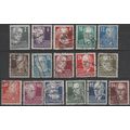 Mi: 212/227; used :1948 Cat € 40.00