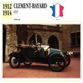 Collectors Club card. Classic Cars. Clement-Bay...