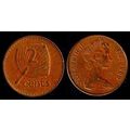 Fiji Two Cents 1969 Used Coin 2c QE II Fan