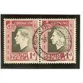 South Africa KGVI 1937 Coronation 1d Grey-Black...