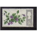 1967 GB 9D BRITISH WILD FLOWERS M/H SG721