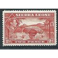 Sierra Leone 1941 SG191a 2d Scarlet Mounted Min...