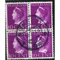 1940/1947 NVPH 335 - fine used (o) - block of 4