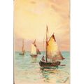Antique PC 1908 - Seppings Wright - Sea Scene -...