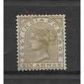 India.SG80 6a Olive-Bistre.Mounted Mint.Nov19