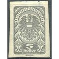 Austria 1919 - SG337 - 5h green - Republican Ar...