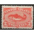 Newfoundland 1887 SG51 2c Orange-Vermilion Moun...