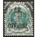 1901 O17 1/2d Blue-Green Inland Revenue Officia...