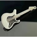 Guitar White Enamel Badge Creative Metal Pins M...